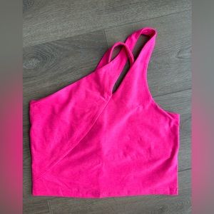 Beyond Yoga Lost Your Mind One Shoulder Cropped Bra Top
